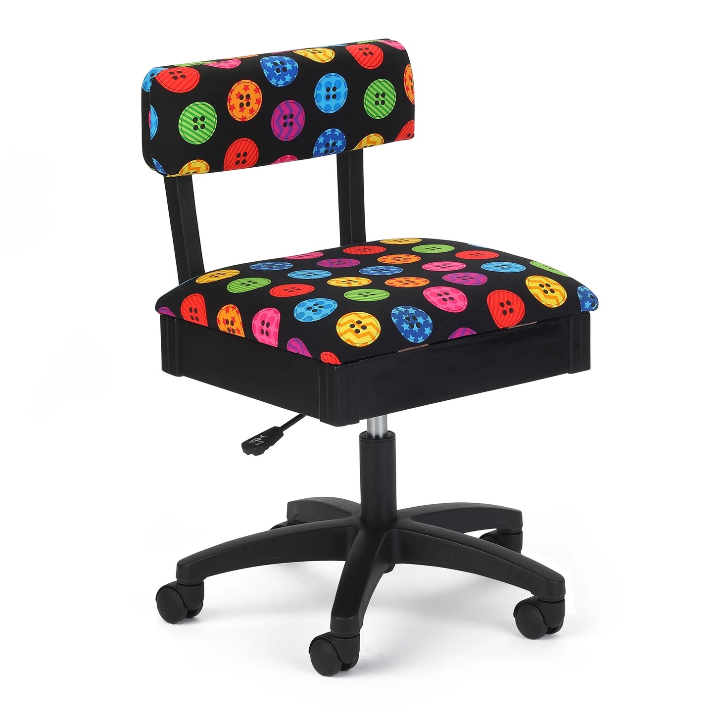 Arrow - Hydraulic Sewing Chair- Bright Buttons