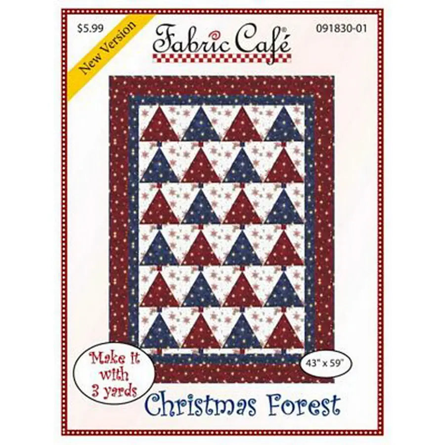 Fabric Cafe - Christmas Forest - 3 Yard Quilt Kit