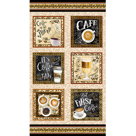 For the Love of Coffee by Nicole Decamp for Benartex