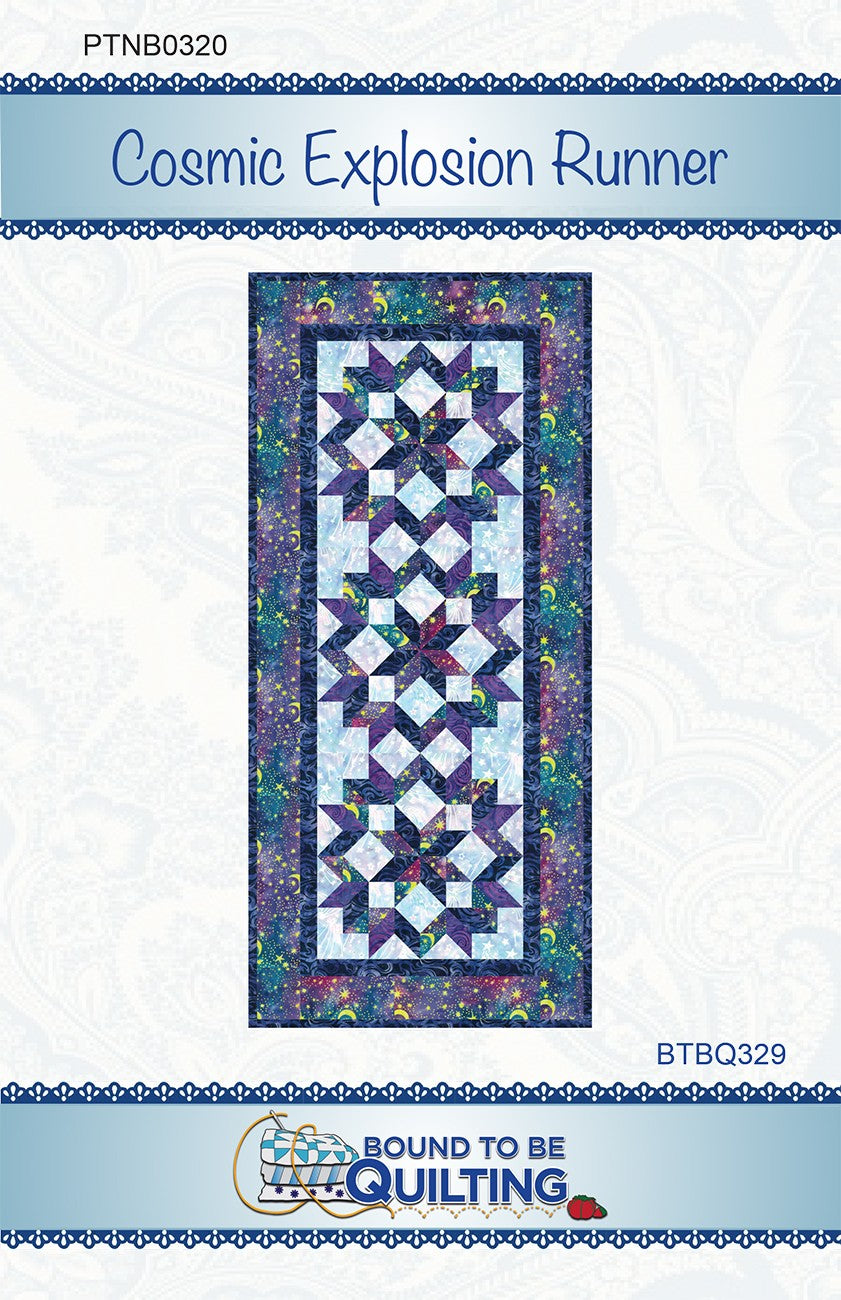 Cosmic Explosion Runner by Bound to Be Quilting
