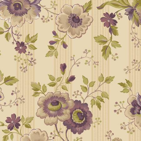 Purple Passion - Passion Flowers by Marcus Fabrics