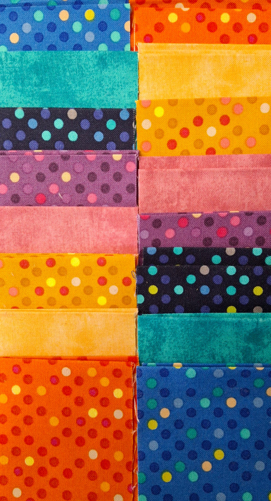 Paradise Strippers - Dots & Grunge Assorted Pkg of 40 Strips 2 1/2"