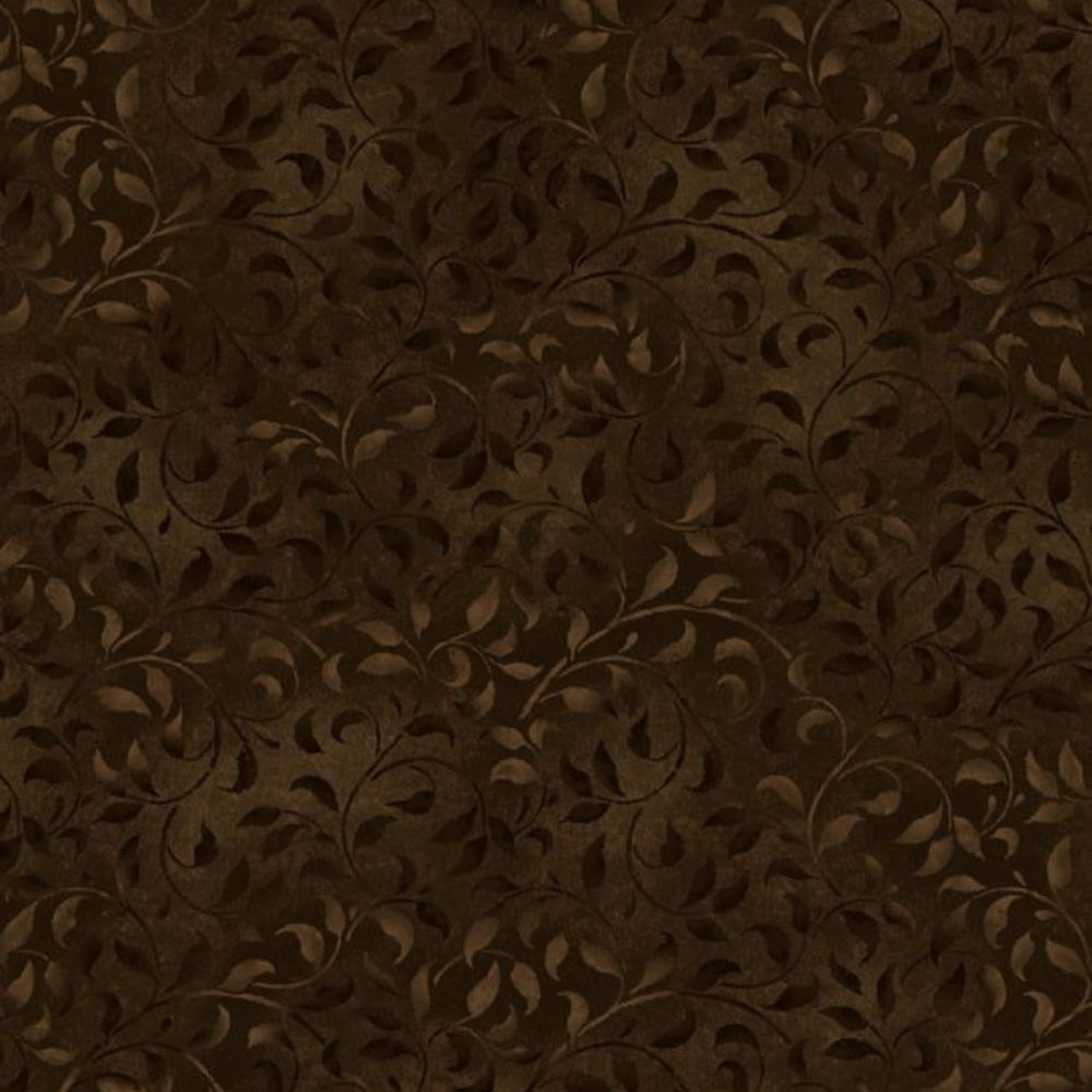 Essentials - Climbing Vines Dark Brown 38717-229 by Wilmington Prints