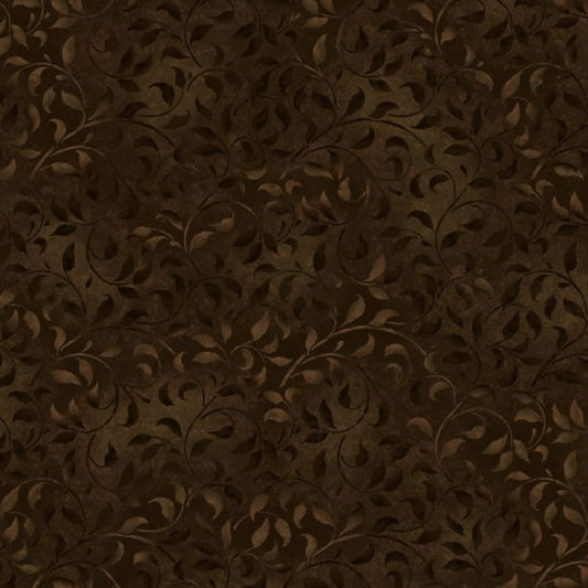 Essentials - Climbing Vines Dark Brown 38717-229 by Wilmington Prints