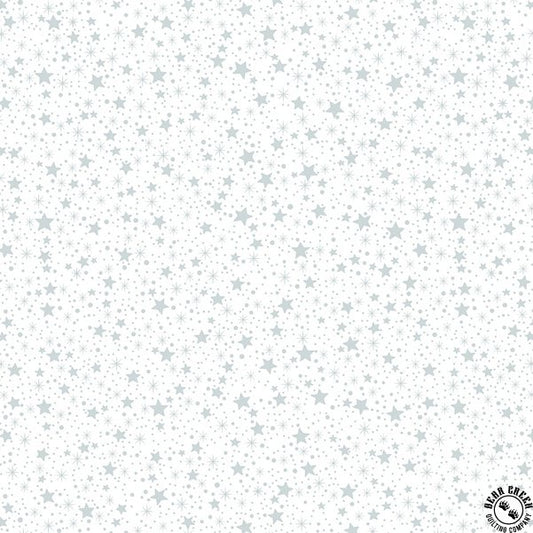 Quilter's Flour V White on White Stars and Dots by Henry Glass Fabrics