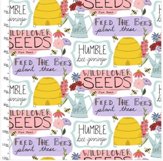 Feed the Bees by 3 Wishes Fabric Co