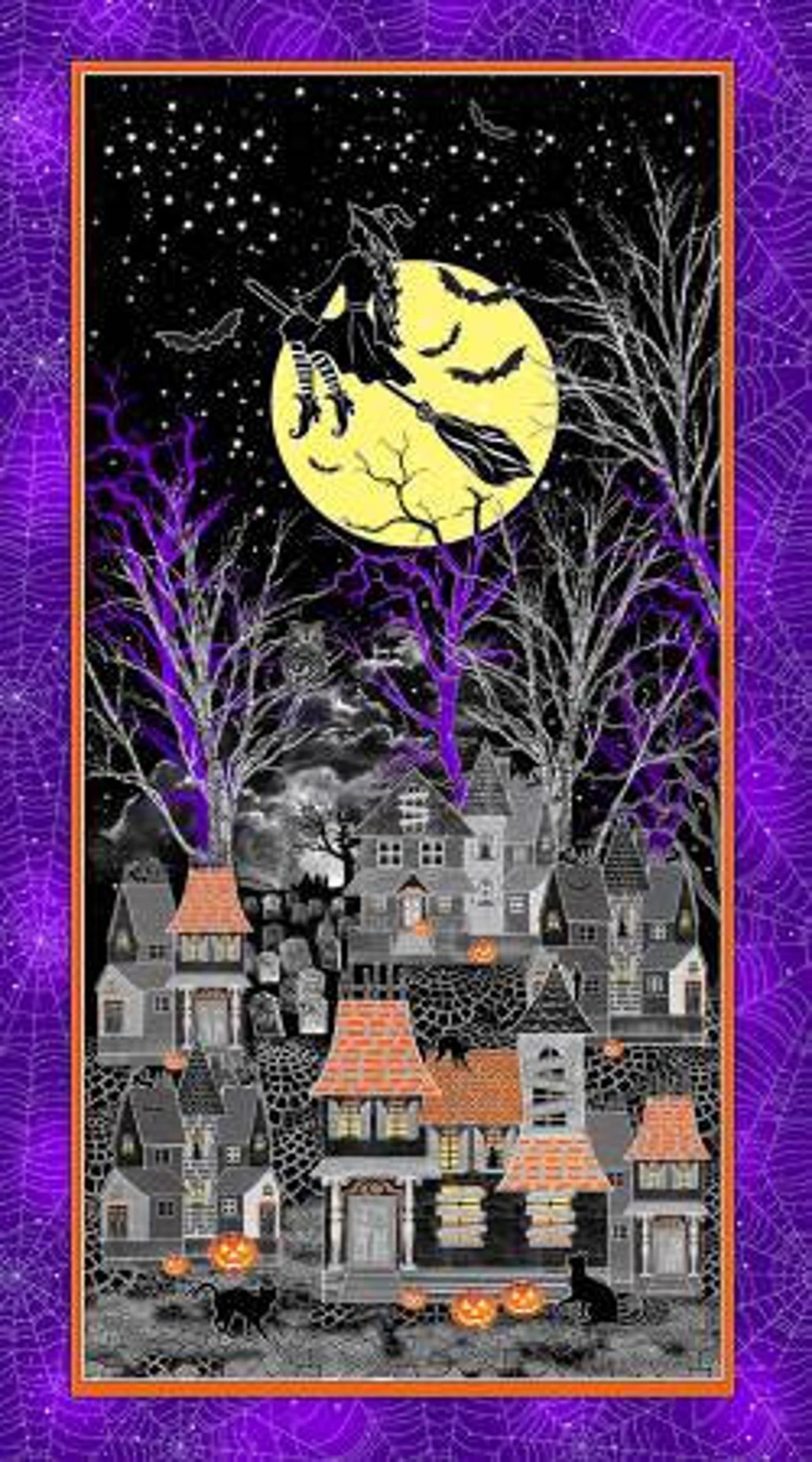 Halloween Spirit Panel by Greta Lynn for Kanvas