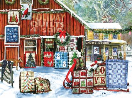 Puzzle - Holiday Quilts Art by Tom Wood 1000 Pc.