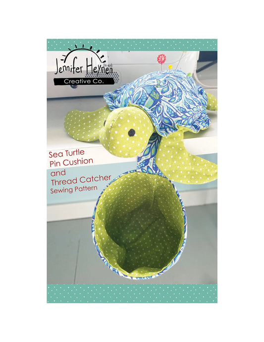 Sea Turtle Pin Cushion and Thread Catcher by Jennifer Heynen