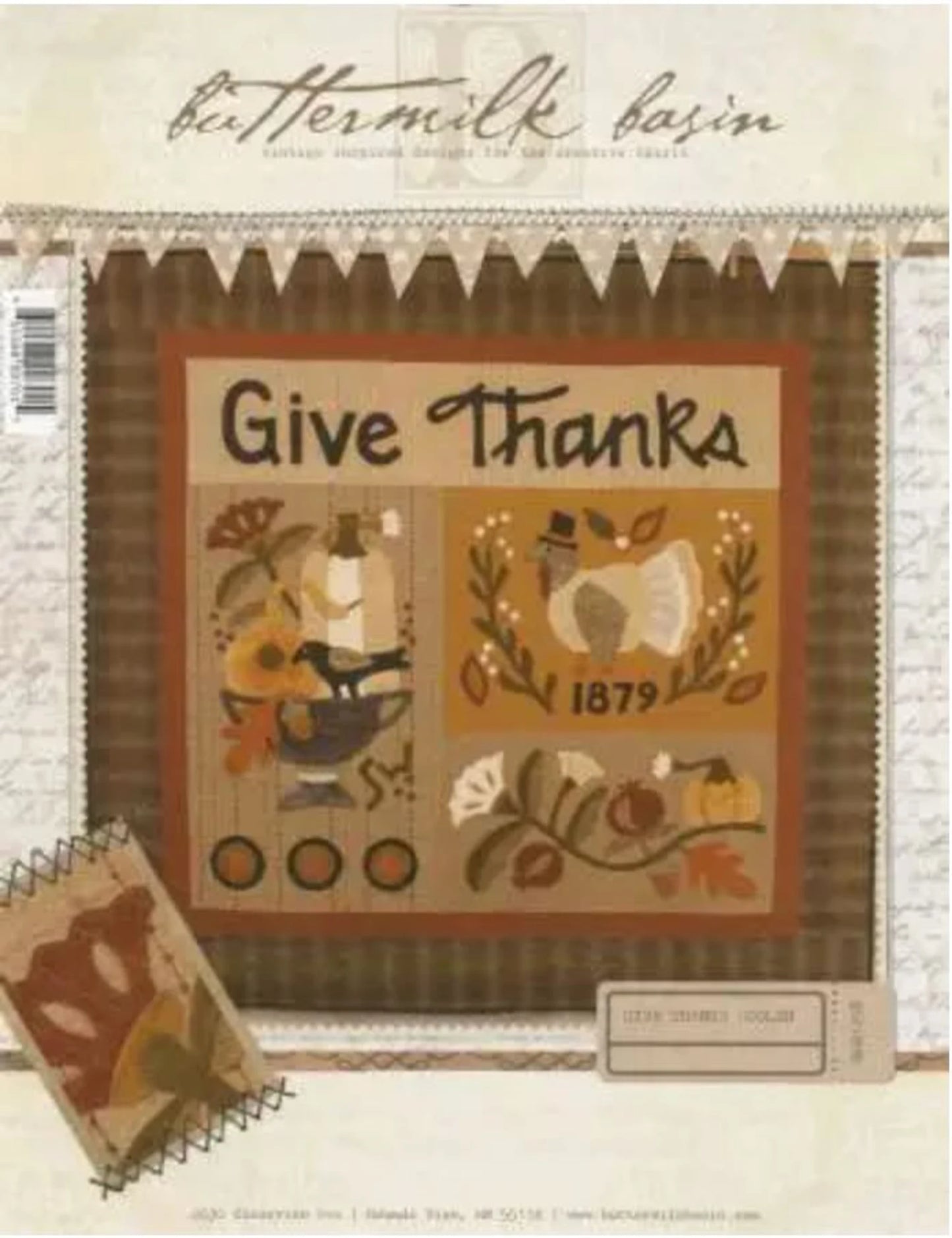 Give Thanks Wool Quilt Pattern by Buttermilk Basin