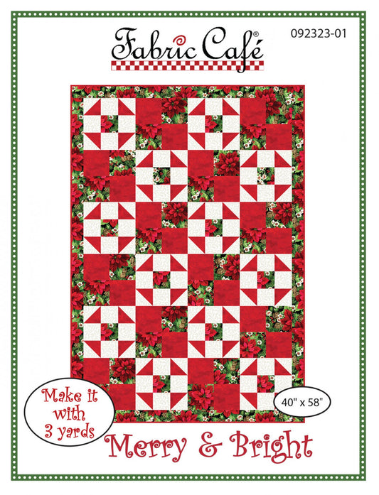 Fabric Cafe - Merry and Bright 3 Yard Quilt Pattern