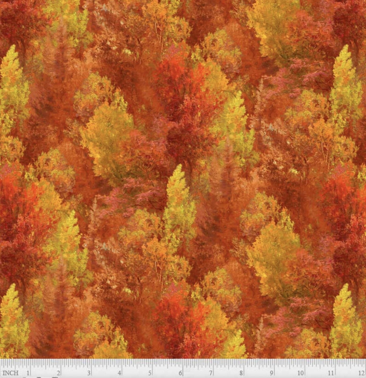 Autumn Retreat - Trees in Fall Colors 05579 by P&B Textiles