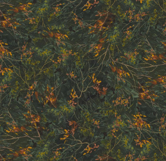 Autumn Retreat - Fall Tree Branches 05584 by P&B Textiles
