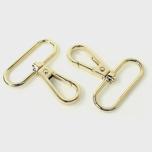 Sallie Tomato - 1 1/2" Swivel Hooks Pkg of 2 Gold