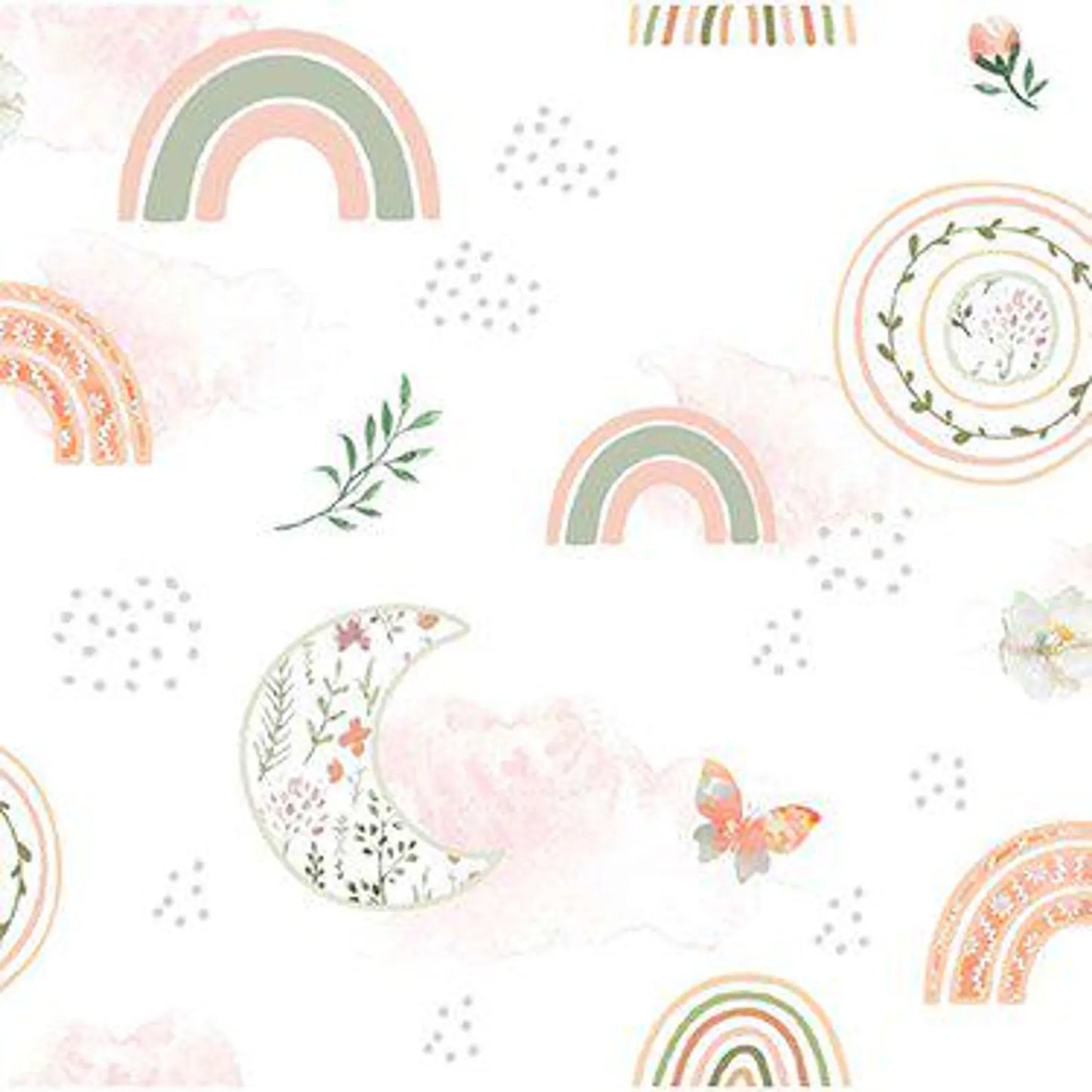 Moon Beam Garden - Flannel 1986-4057 by Springs Creative