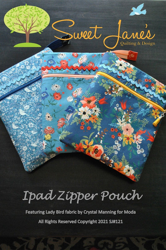 Ipad Zipper Pouch by Sweet Jane's Quilting & Design