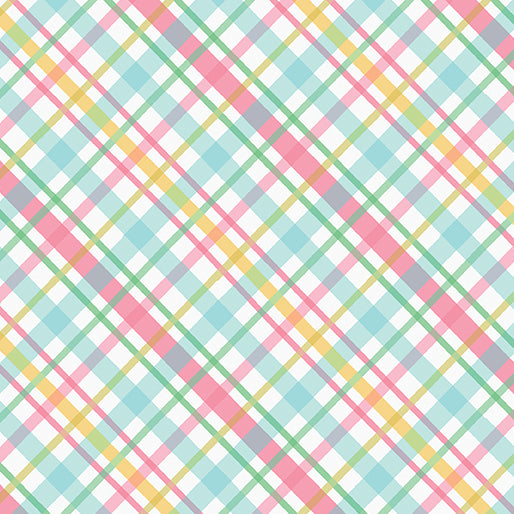 Flamingal Pals - Happy Plaid Multi by Benartex Designer Fabrics