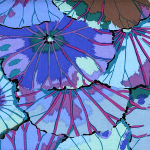 Kaffe Fassett - Lotus Leaf - Blue - Free Spirit