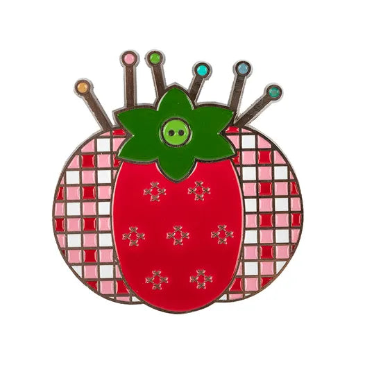 Needle Minder - Enameled Magnetic - My Happy Place Tomato Pin Cushion ST-22912