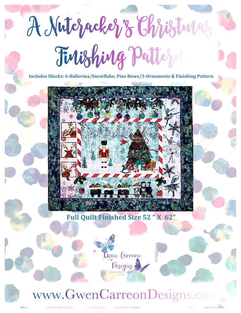 A Nutcracker's Christmas - Finishing Pattern - Gwen Carreon Designs