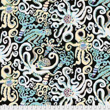 Kaffe Fassett - Octopus - Black -Free Sprit