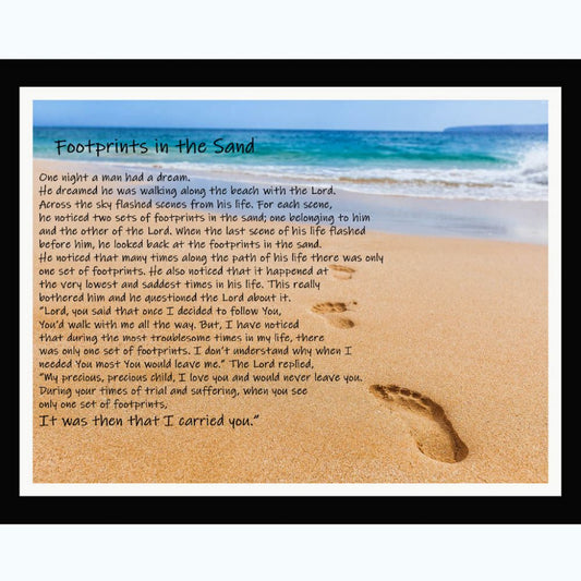 Footprints in the Sand - Digitally Printed Panel (118)