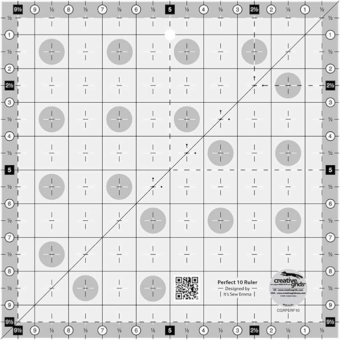 Creative Grids - Perfect 10 Square Ruler – Paradise Quilting