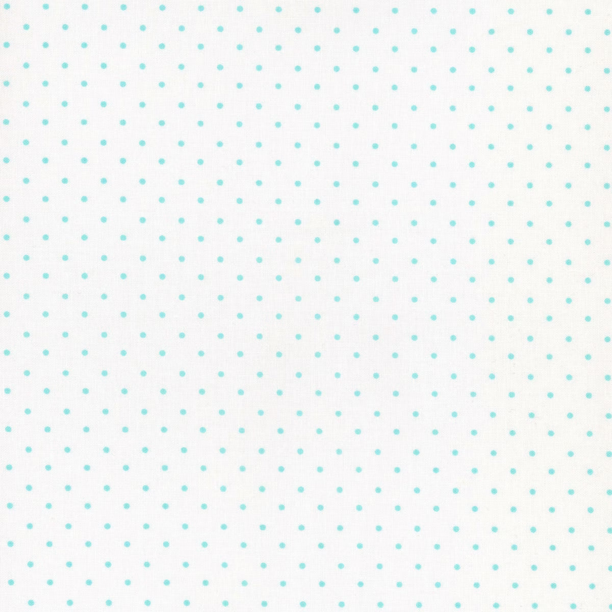 Kimberbell Basics - White w/Aqua Pindots MAS8210-WQ by Maywood Studio