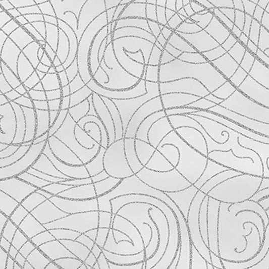 Christmas Wish - Swirls Natural-Silver Light Grey Y7824-674S by Hoffman Fabrics