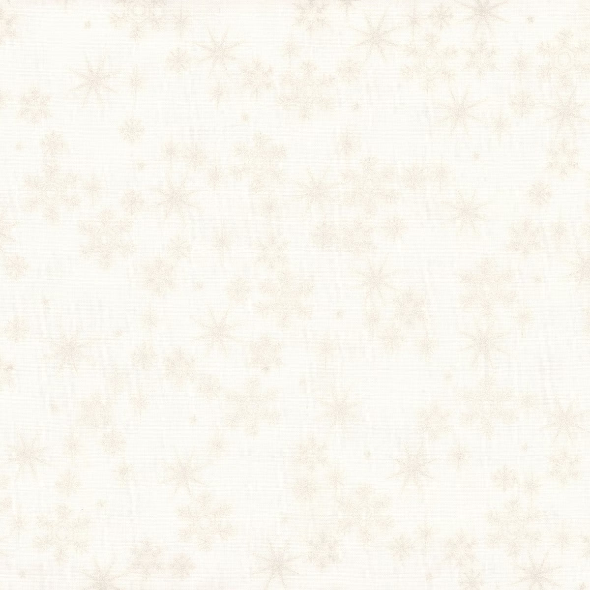 Snow Crystals - White/Pearl Snow Crystals & Stars 4593-116 by Stof Fabrics