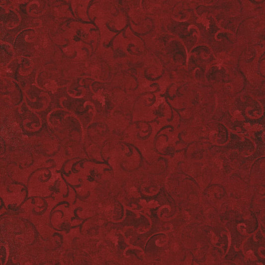 Essentials - Scroll Dark Red 89025-339 by Wilmington Prints