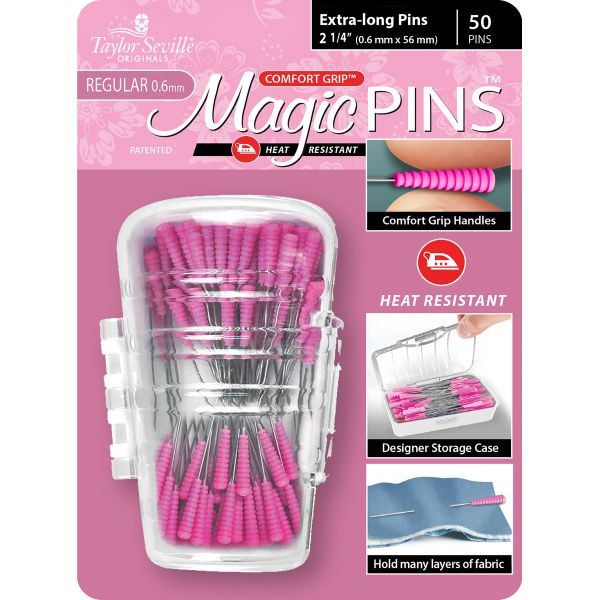 Magic Pins - Extra-Long Pins (Pkg of 50) – Paradise Quilting