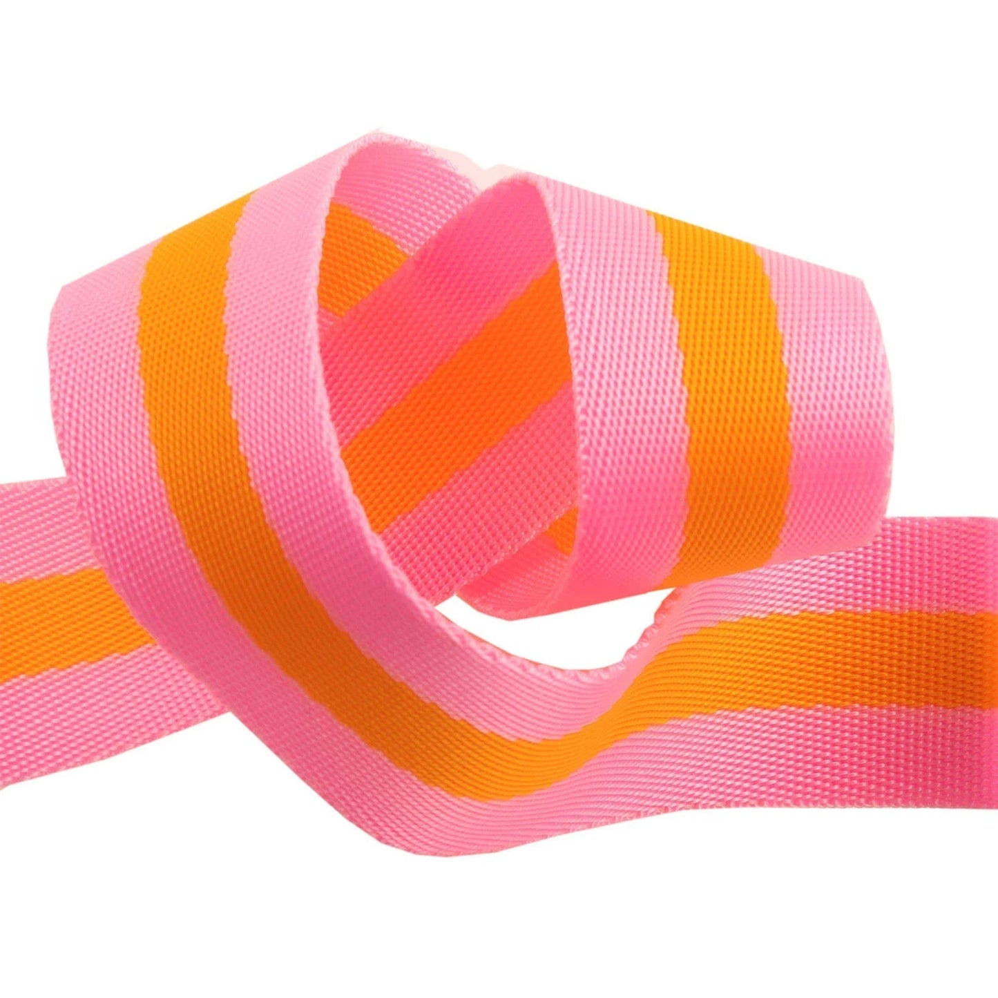 Tula Pink Webbing - Pink/Orange by Renaissance Ribbons
