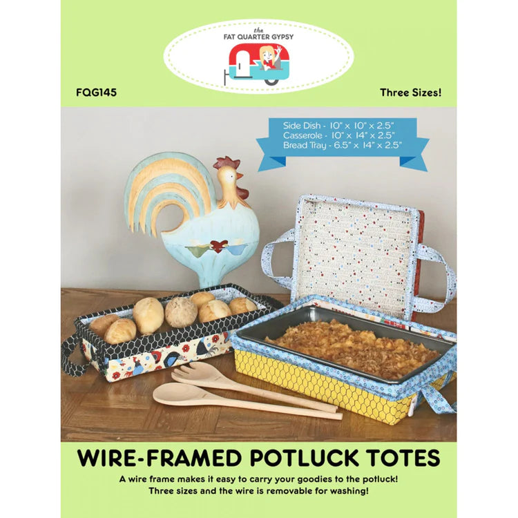 Wire-Framed Potluck Totes by Sew Organized Design