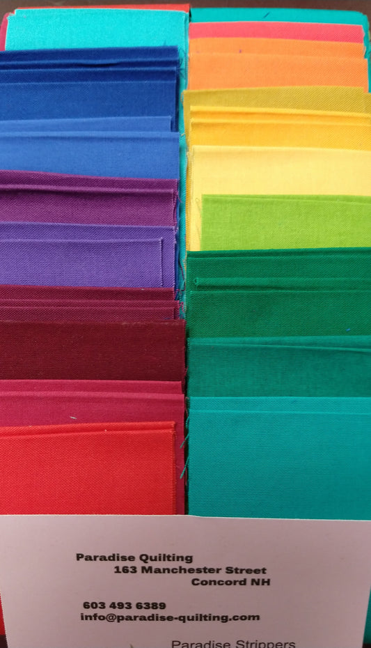 Rainbow Pack 2 1/2" Strips - package of 42 Strips