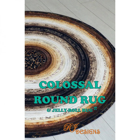 Colossal Round Rug & Jelly-Roll Rug Pattern by RJ Designs