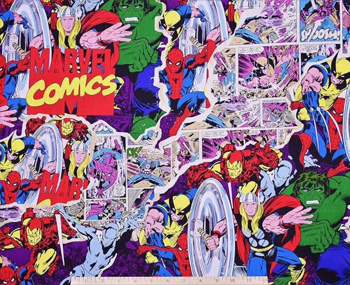 Marvel Retro Breakthrough by Camelot Fabrics