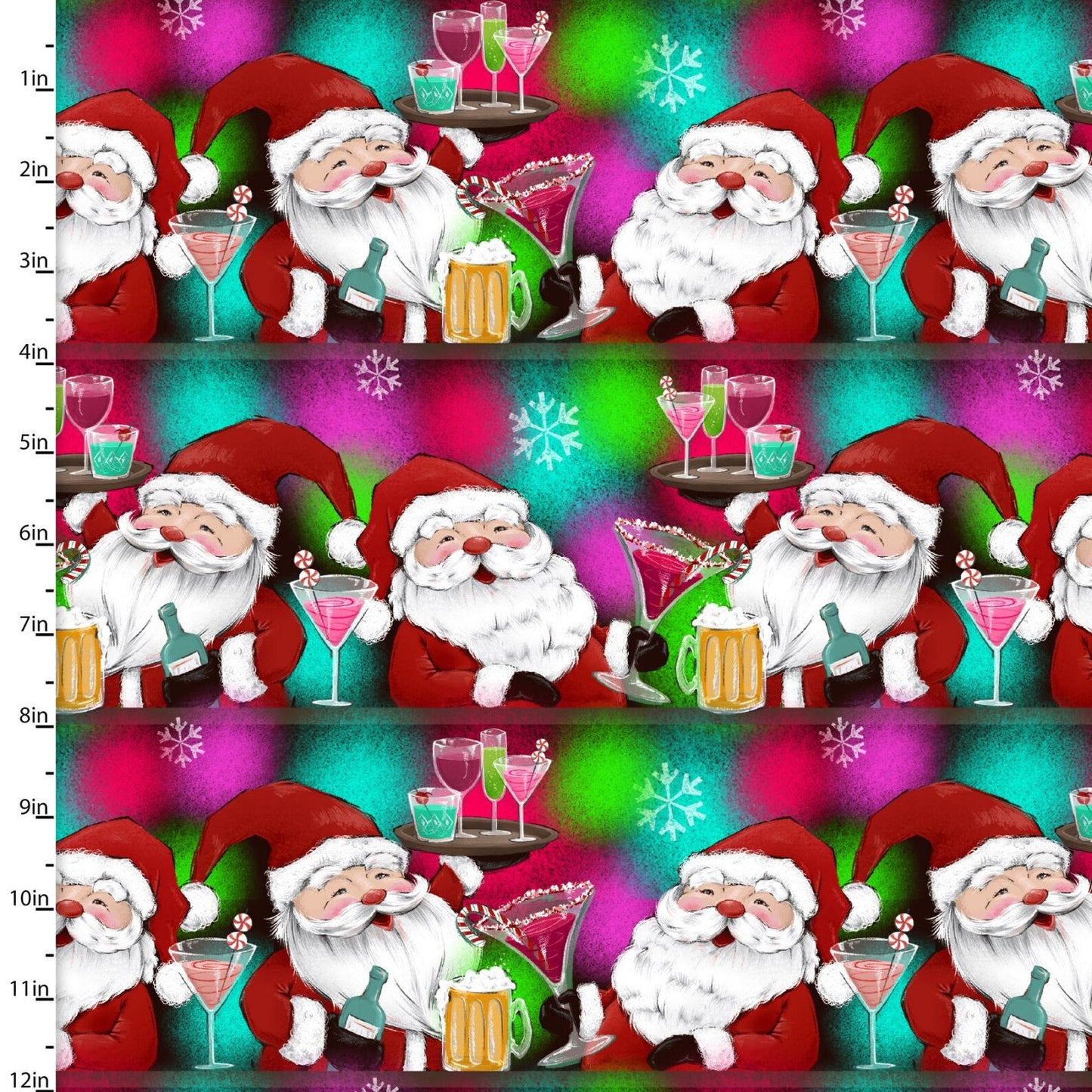 Holiday Spirits - Santa Cheers by 3 Wishes