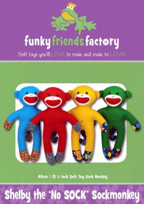 Funky Friends Factory - Shelby the "No Sock" Sockmonkey