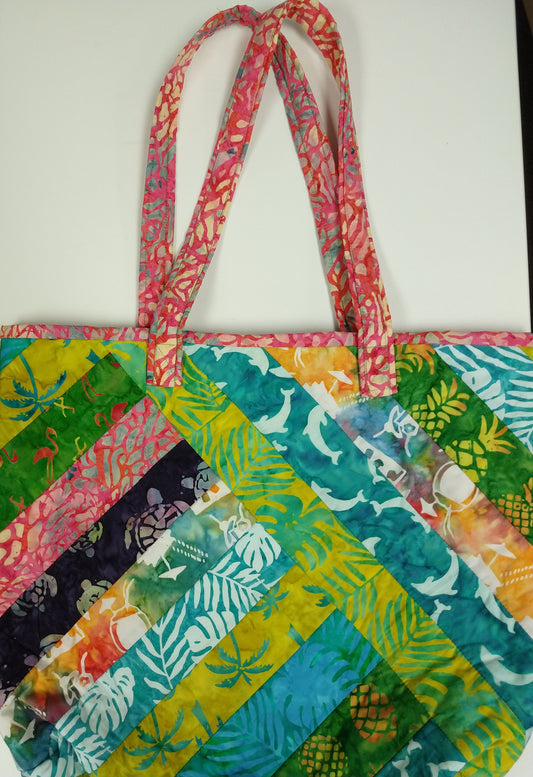 Summer Batik Tote Bag
