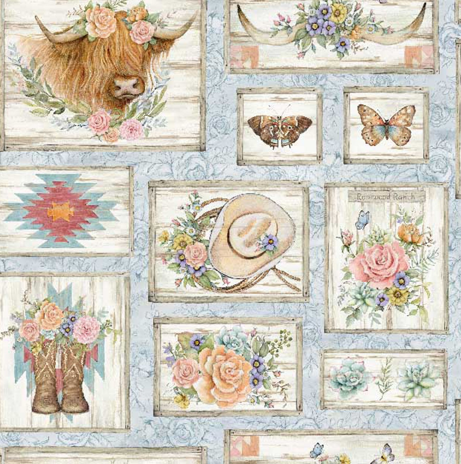SW Highland Patch 2035-0666 by Susan Winget for Springs Creative