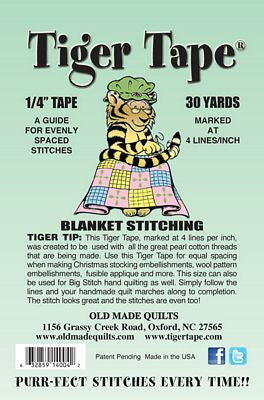 Tiger Tape for Blanket Stitching