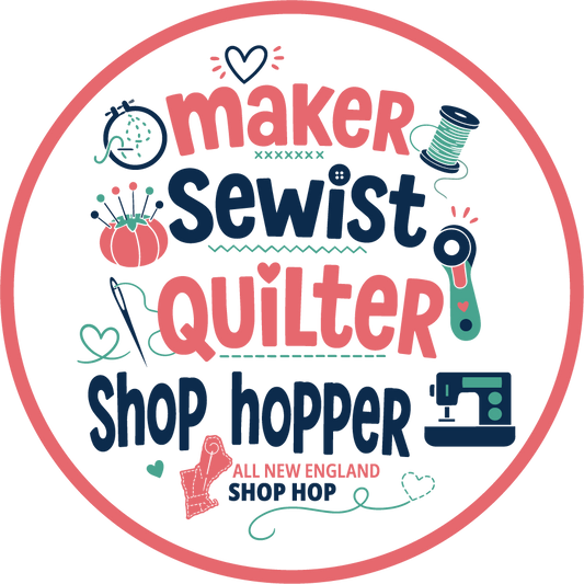 All New England Shop Hop 2026  2 1/2" Sticker