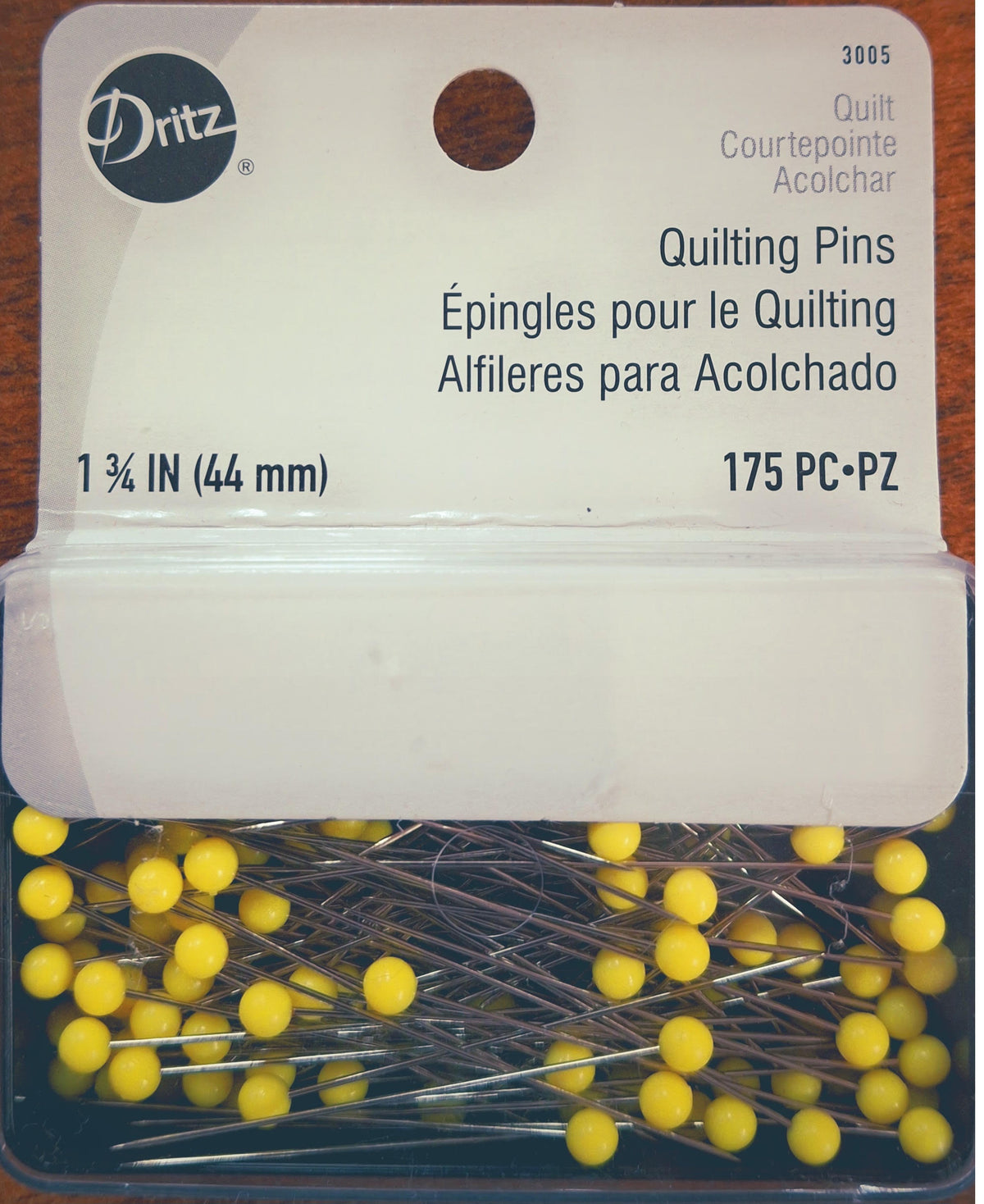 Dritz - Quilting Pins Pkg of 175 Pc. 1 3/4" Long