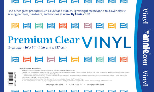 By Annie - Premium Clear Vinyl