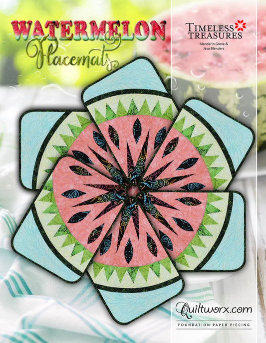 Watermelon Placemats by Quiltworx