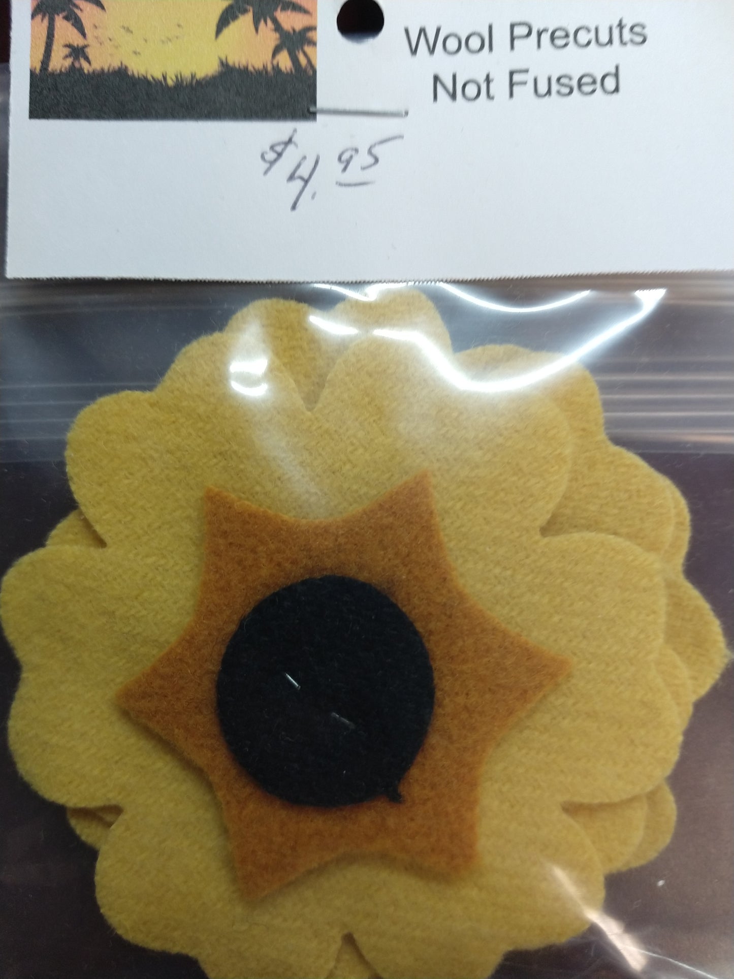 Sunflowers - Package of 3 - Wool