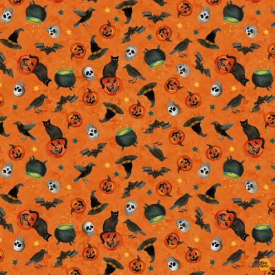 Emerald Hollow - Halloween Toss Orange Y4829-36J by Clothworks