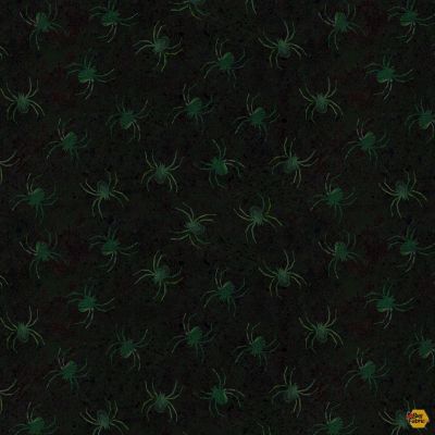 Emerald Hollow - Spiders Emerald Y4834-107 by Clothworks