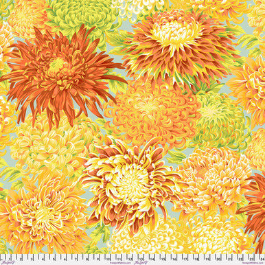 Kaffe Fassett - Japanese Chrysanthemum - Yellow - Free Spirit